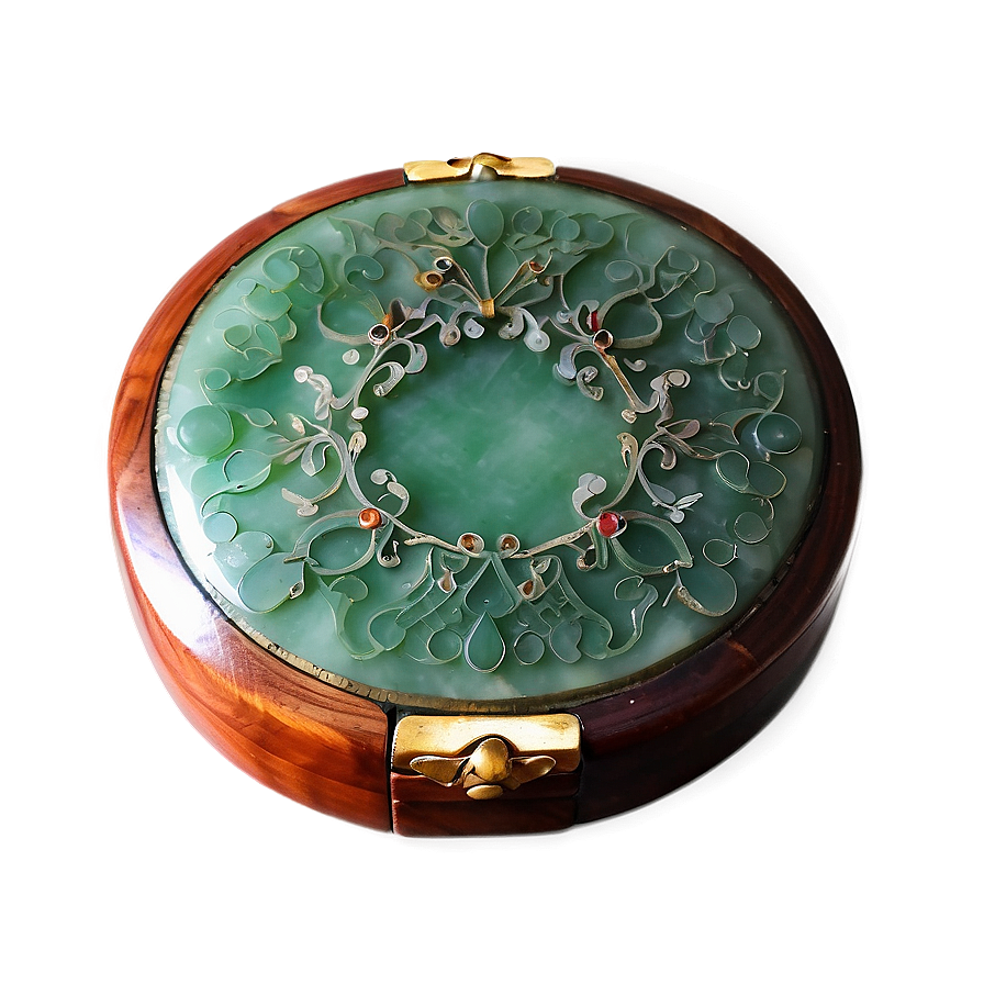 Jade Inlaid Box Png 14