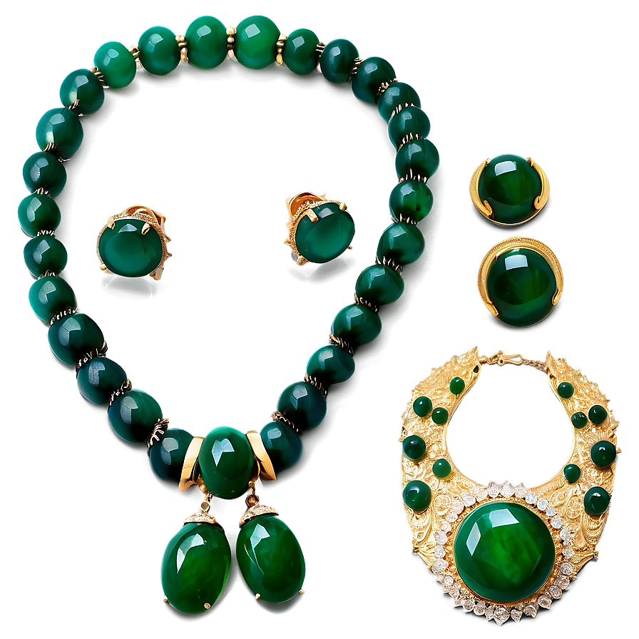 Jade Jewelry Set Png Lxg94