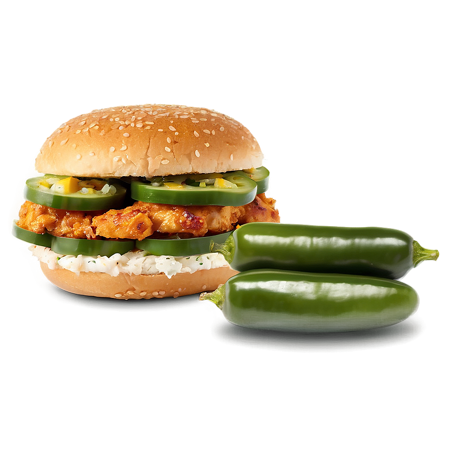 Jalapeno Popper Chicken Sandwich Png 06132024