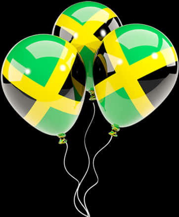 Jamaican Flag Themed Balloons