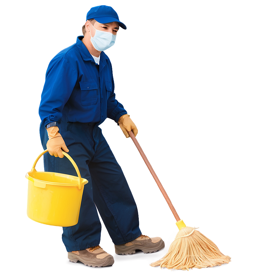 Janitor With Bucket Png Skv57