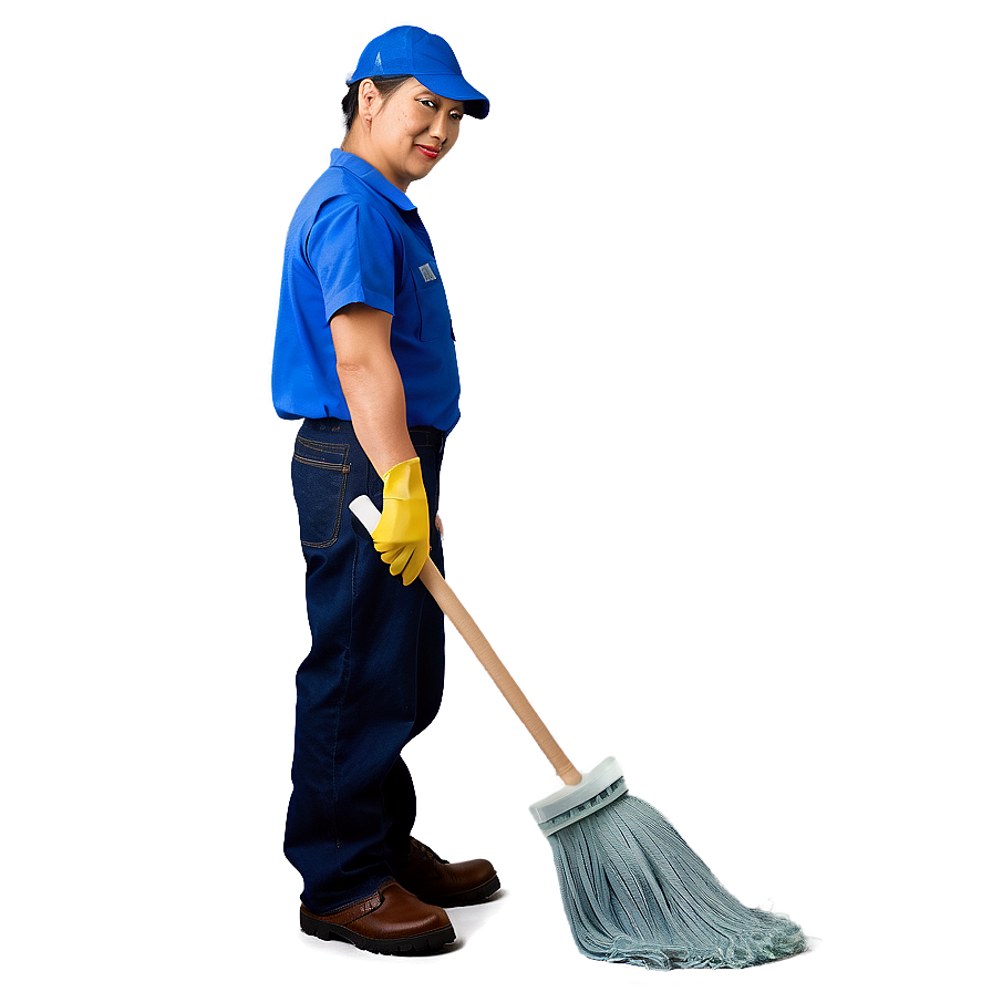 Janitor With Dustpan Png 81