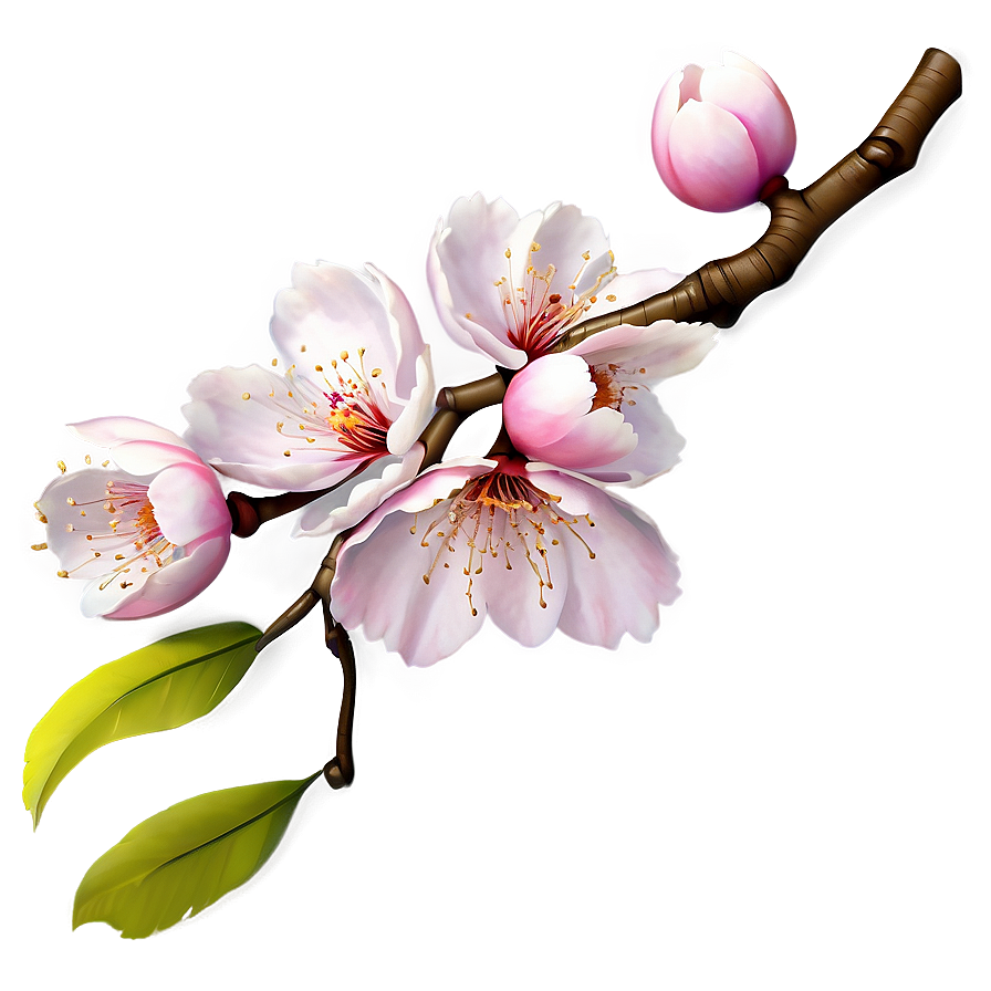 Japanese Cherry Blossom Branch Png 80