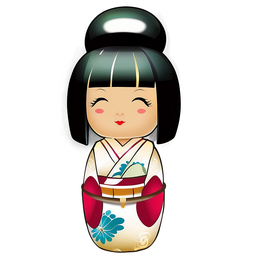 Japanese Kokeshi Doll Png Unh2