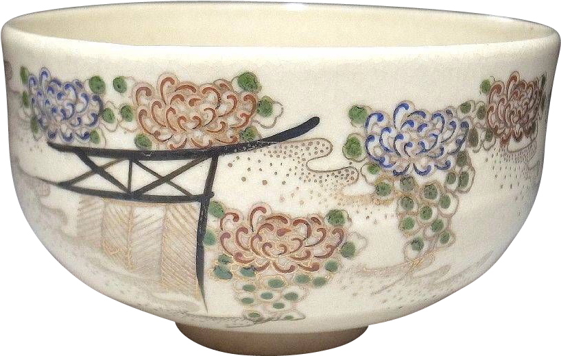 Japanese Kyoto Style Ceramic Bowl