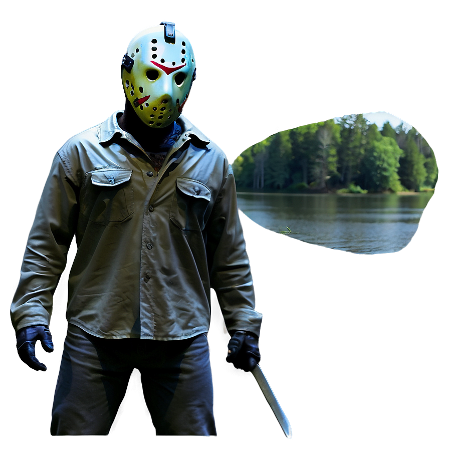 Jason Voorhees Lake Scene Png 05062024