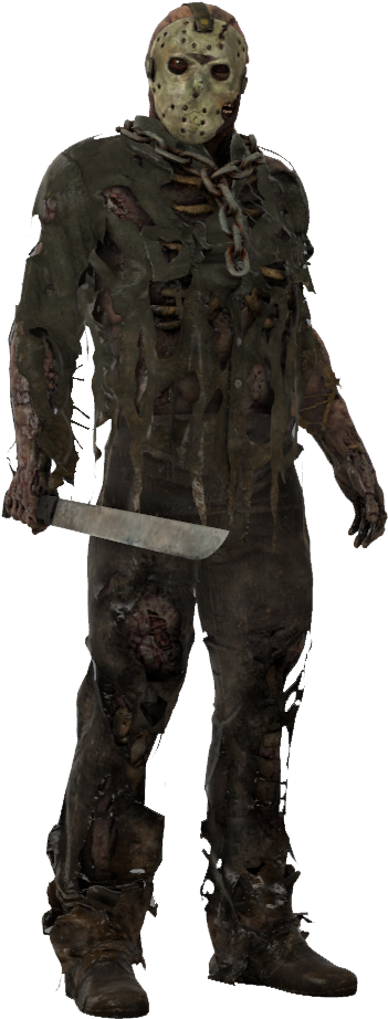 Jason Voorhees Standing Posewith Machete