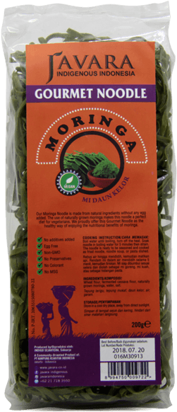 Javara Moringa Gourmet Noodle Package