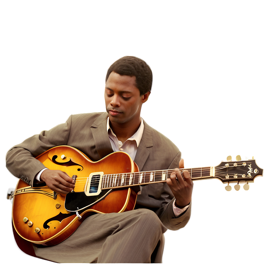 Jazz Guitar Player Png Ruy