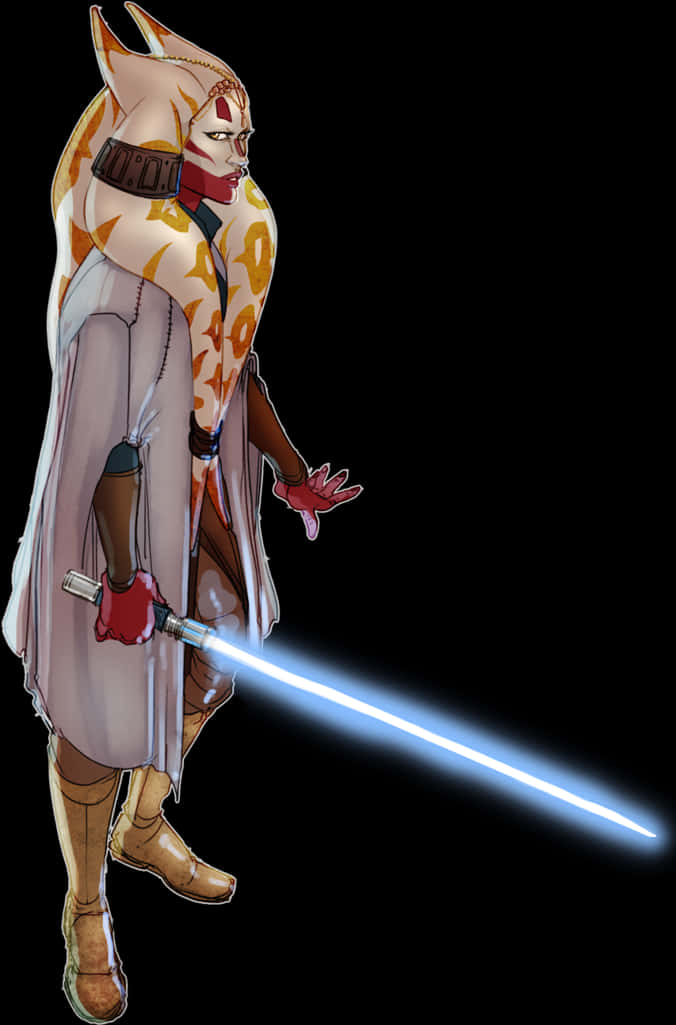 Jedi_ Togruta_with_ Lightsaber