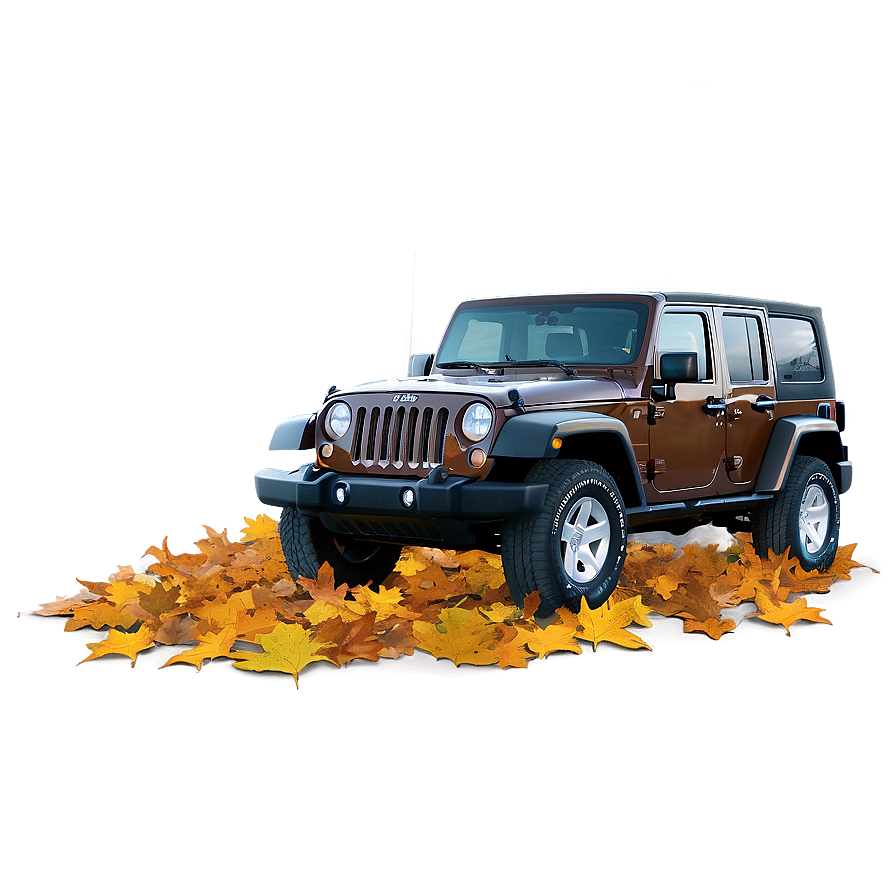 Jeep In Autumn Forest Png 17