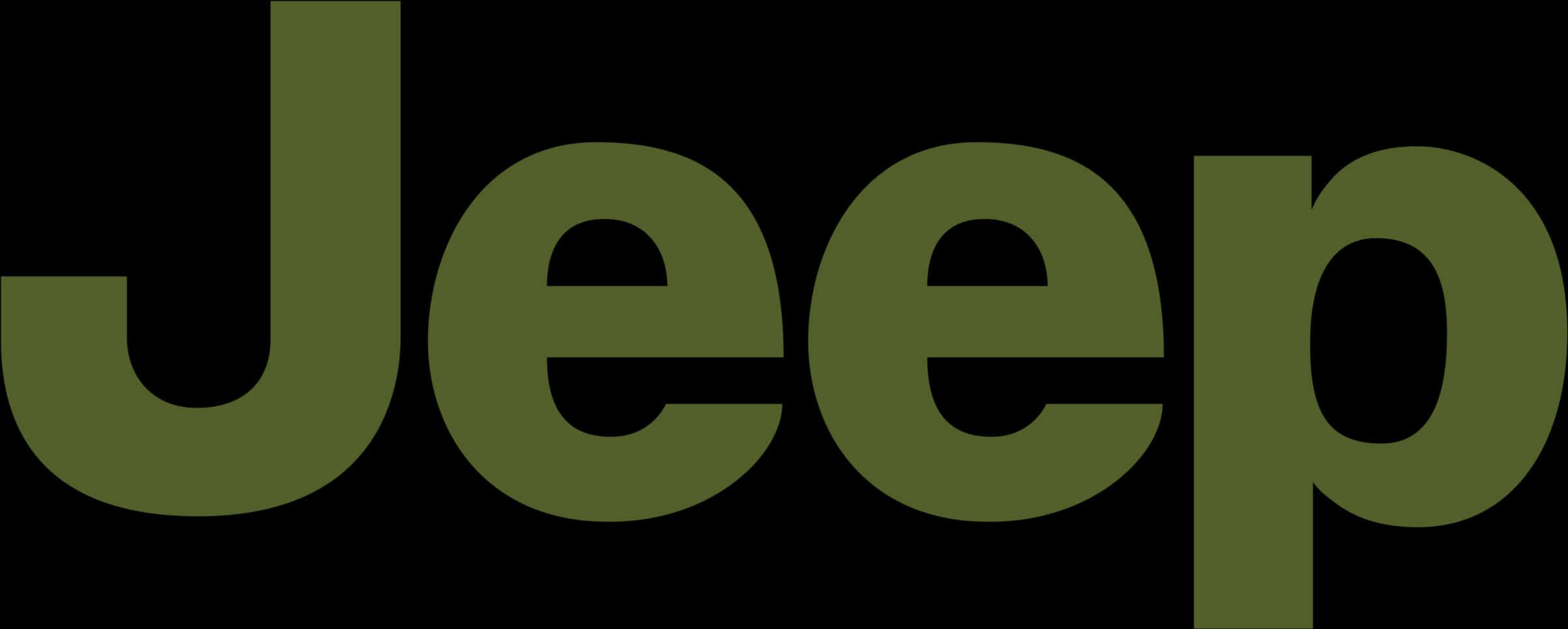 Jeep Logo Green Background