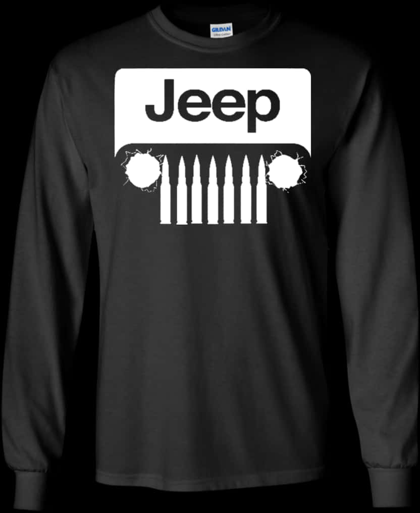 Jeep Offroad Bullets Black Shirt Design