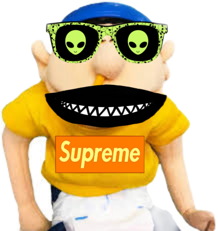 Jeffy Puppet With Alien Sunglasses