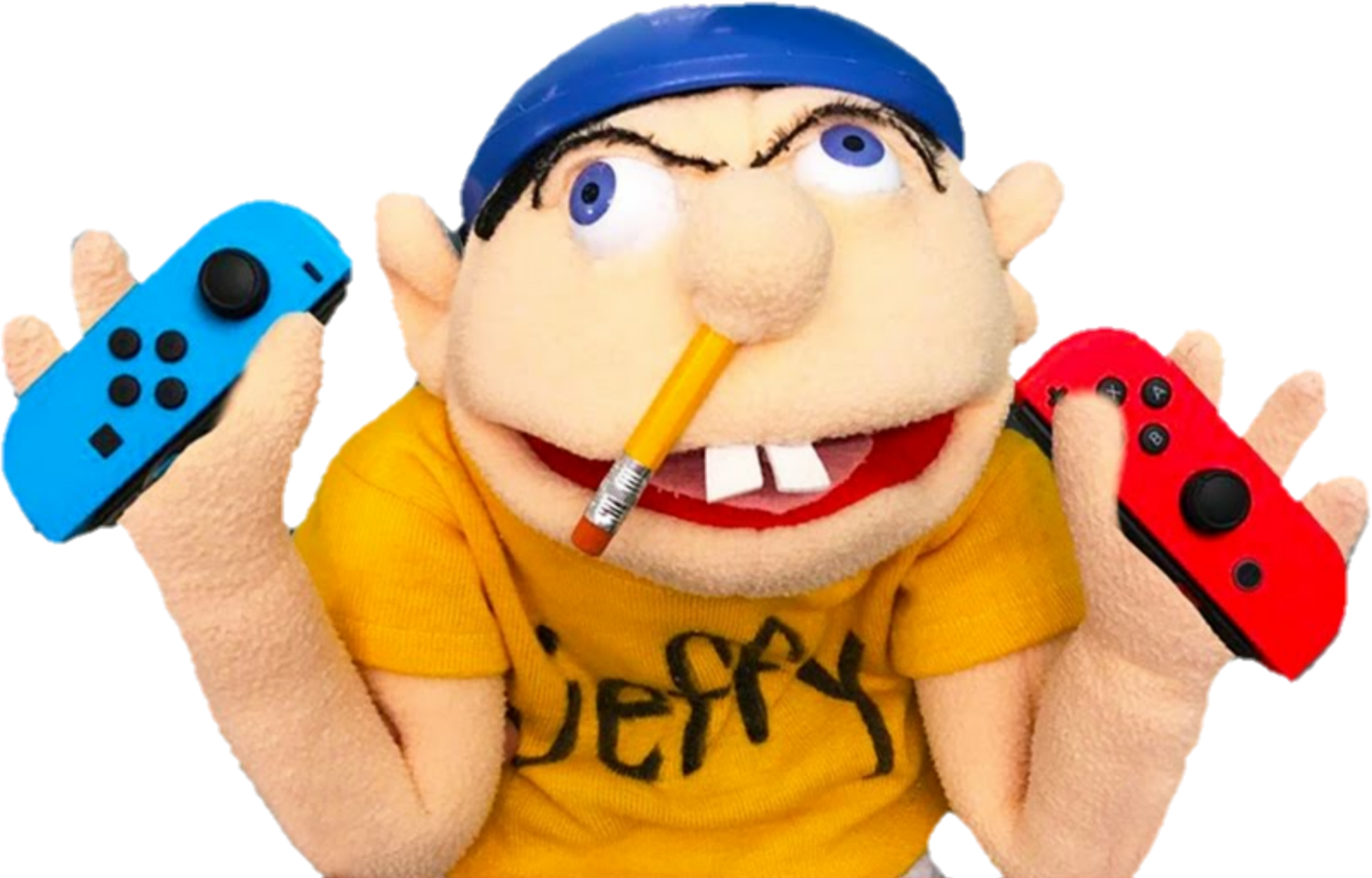 Jeffy Puppet With Game Controllers