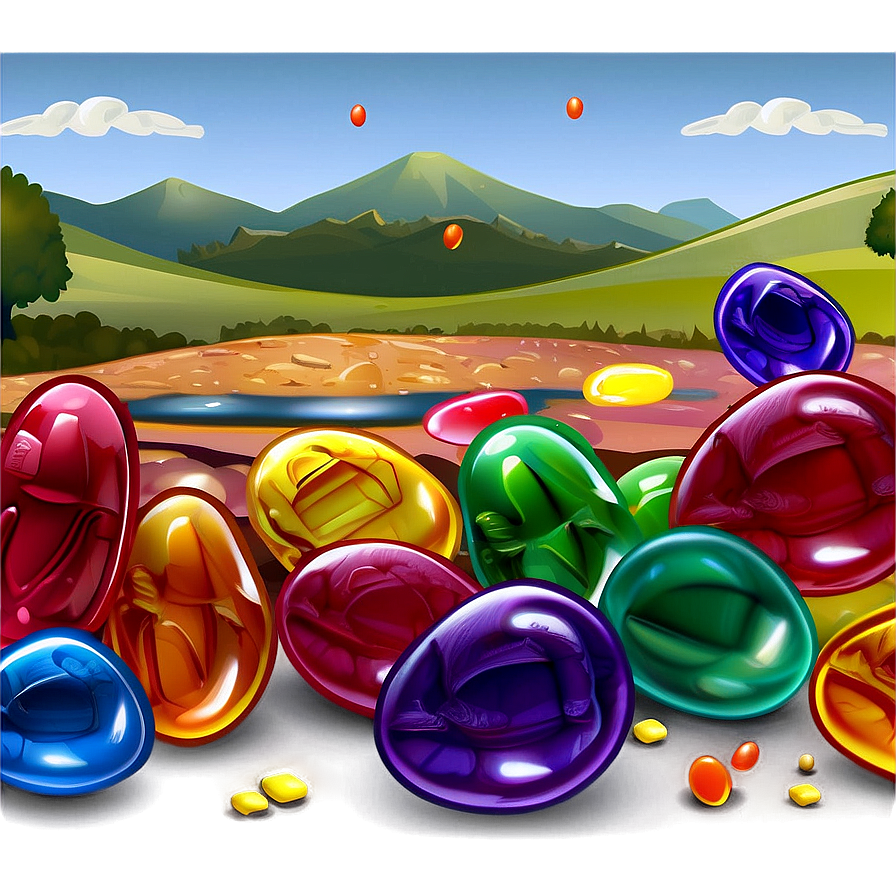 Jellybean Landscape Scene Png 06262024