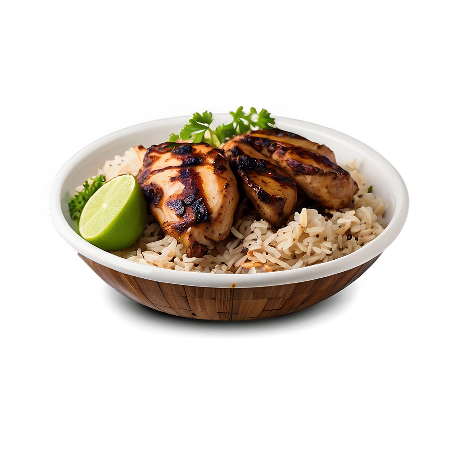 Jerk Chicken And Rice Combo Png Ioj54