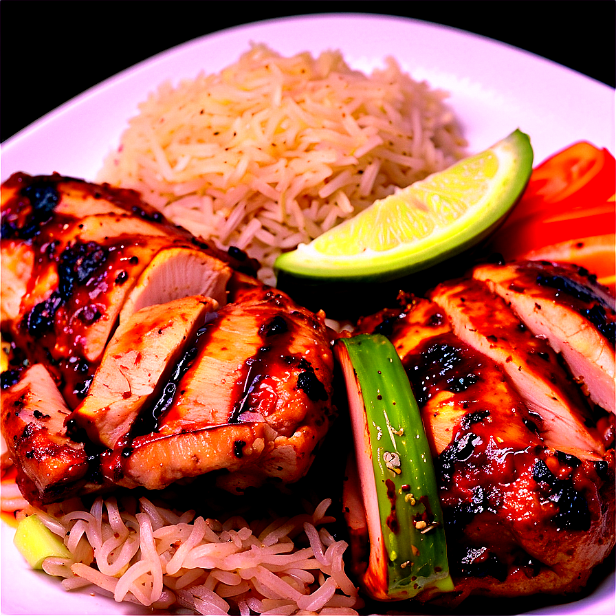 Jerk Chicken And Rice Combo Png Usm