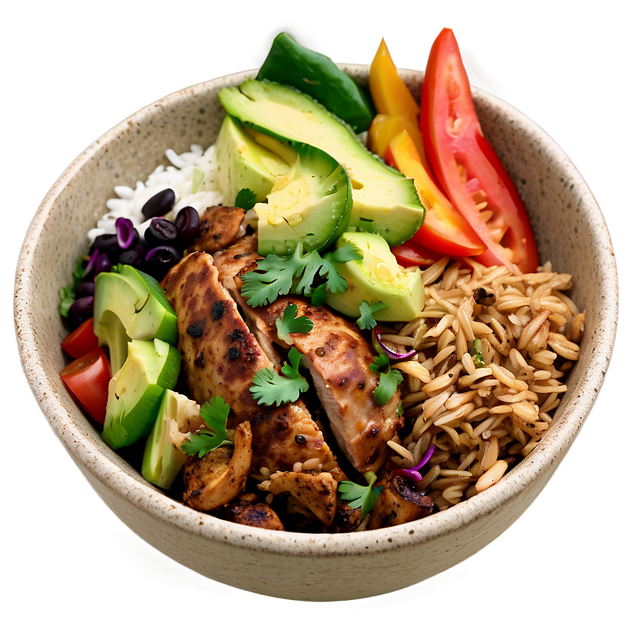 Jerk Chicken Burrito Bowl Png 10