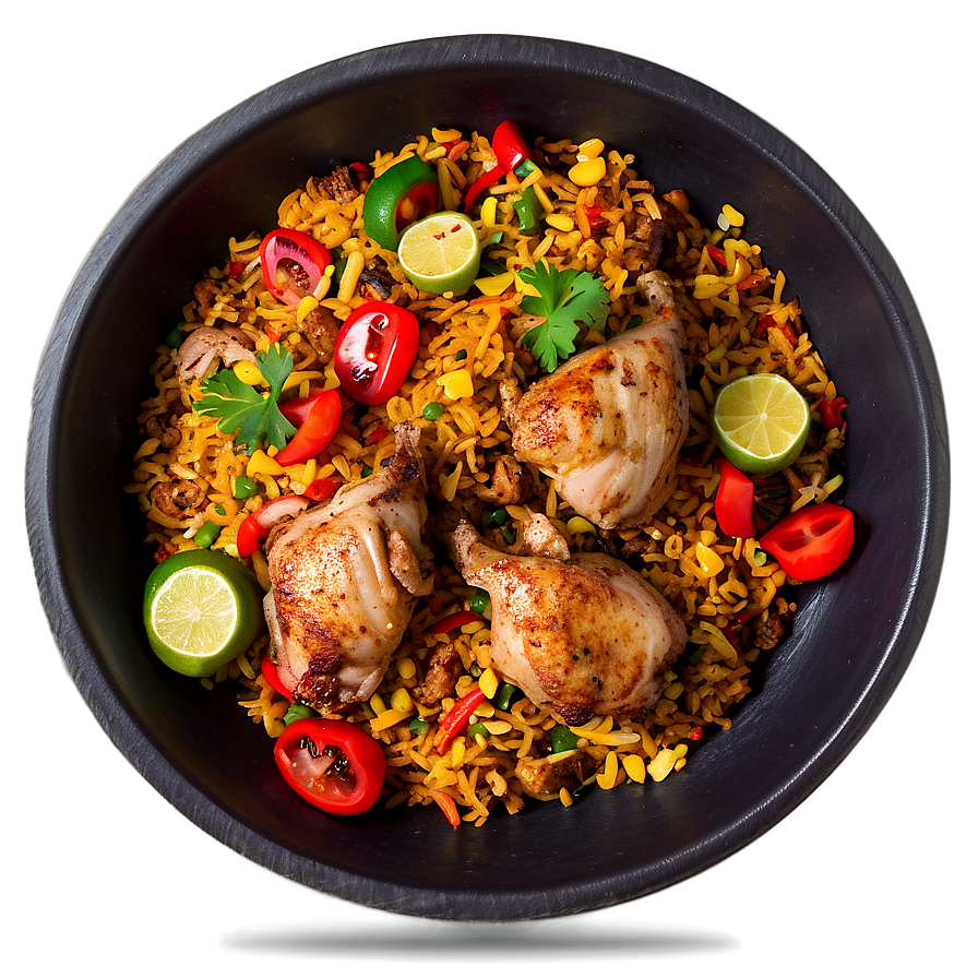 Jerk Chicken Paella Fusion Png 06282024