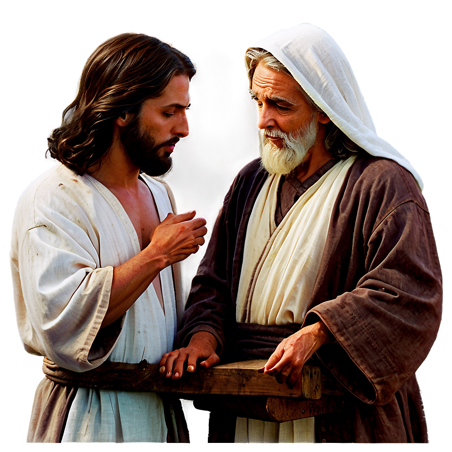 Jesus And Nicodemus Png 34