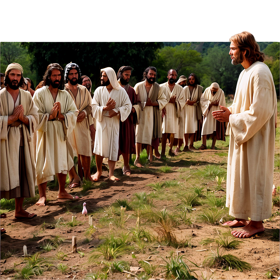 Jesus And The Ten Lepers Png 05032024