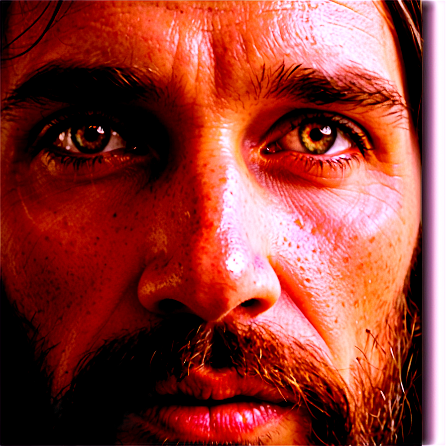 Jesus Face Close-up Png Amn