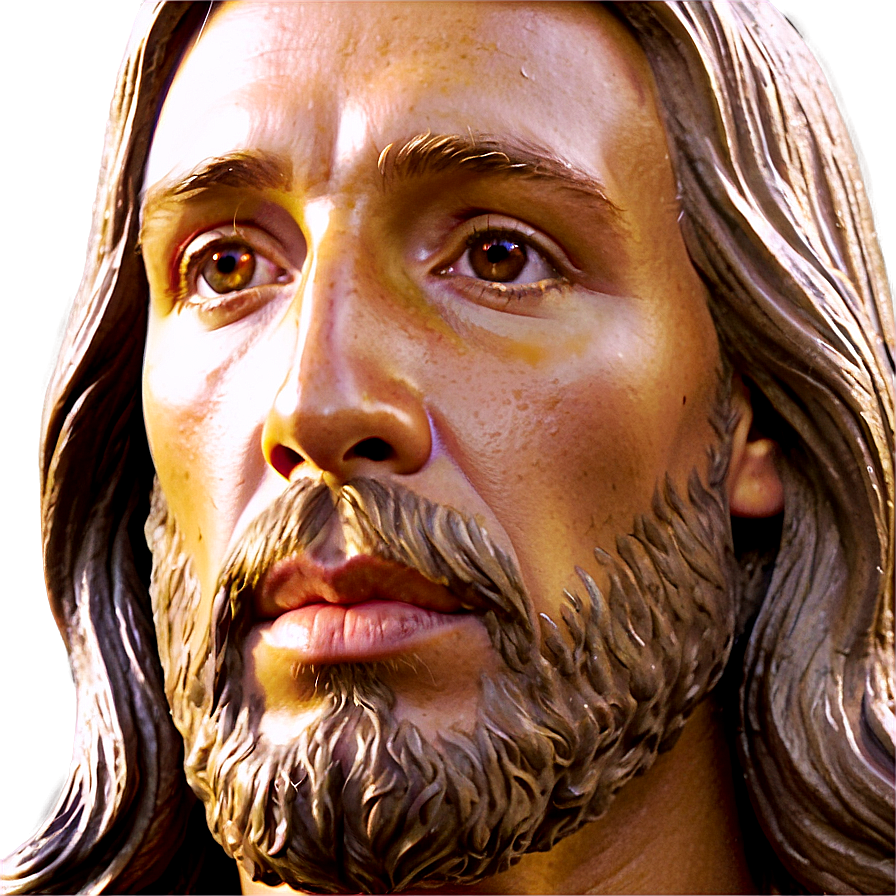 Jesus Face Close-up Png Scj52