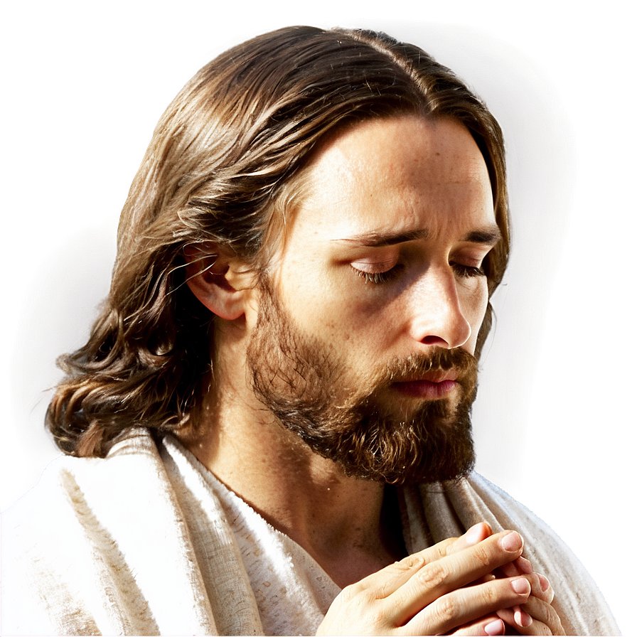 Jesus Face In Prayer Png 18