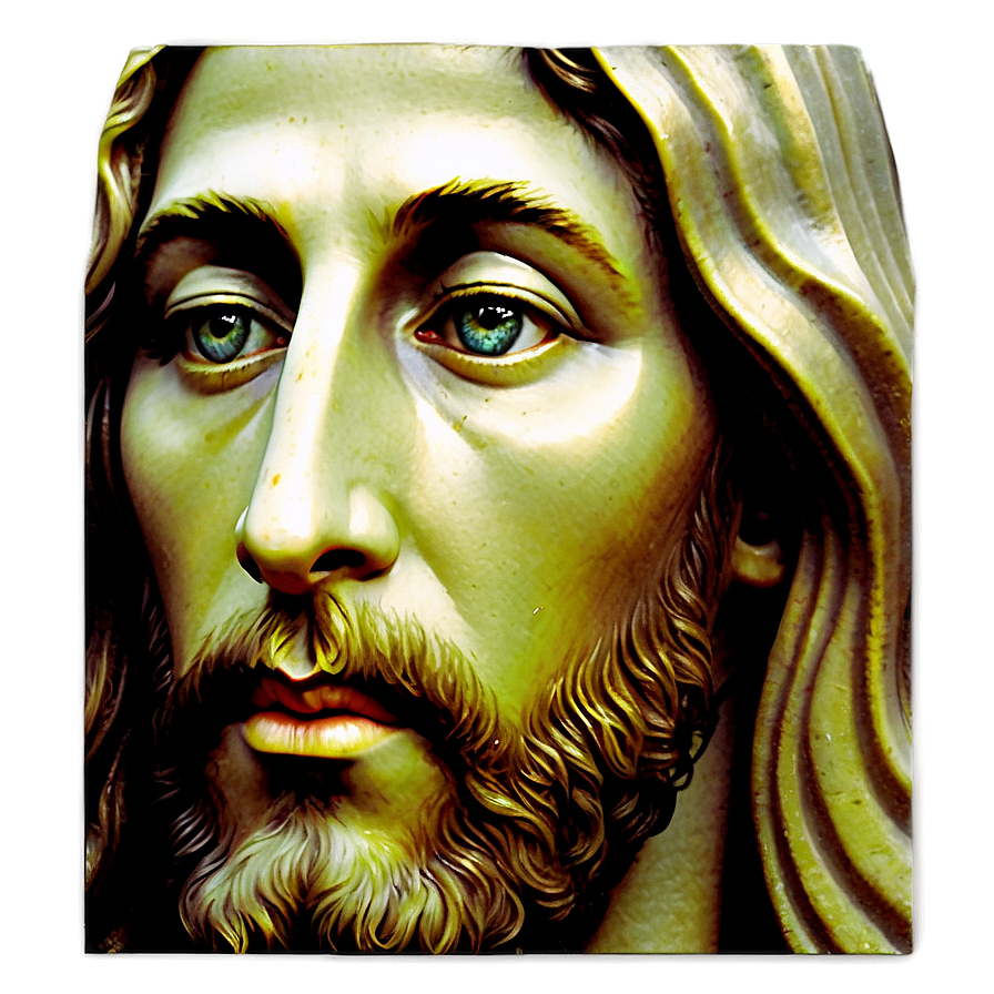 Jesus Face Religious Art Png 06292024