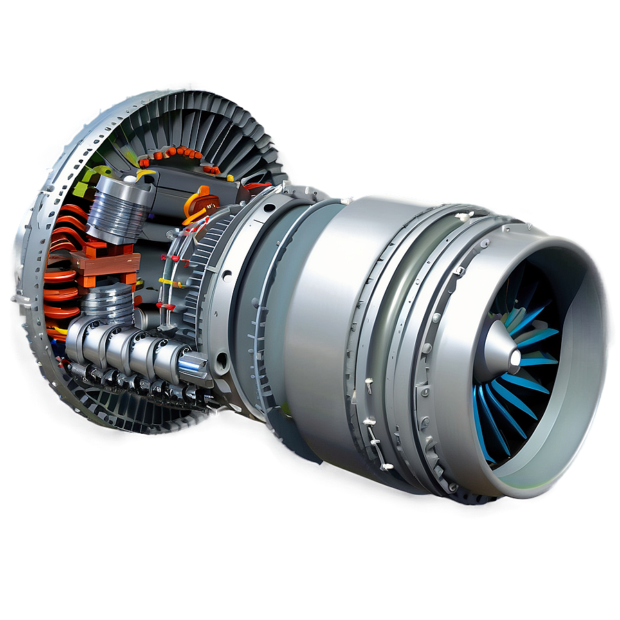 Jet Engine Components Layout Png 20