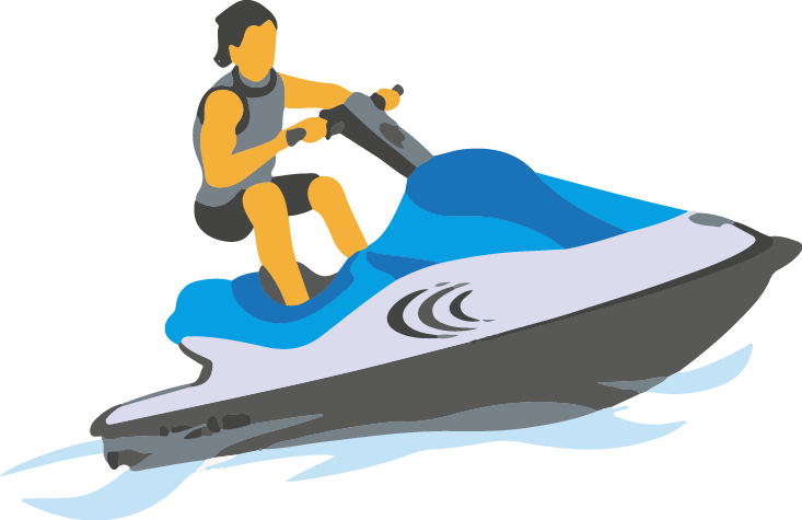 Jet Ski Adventure Illustration