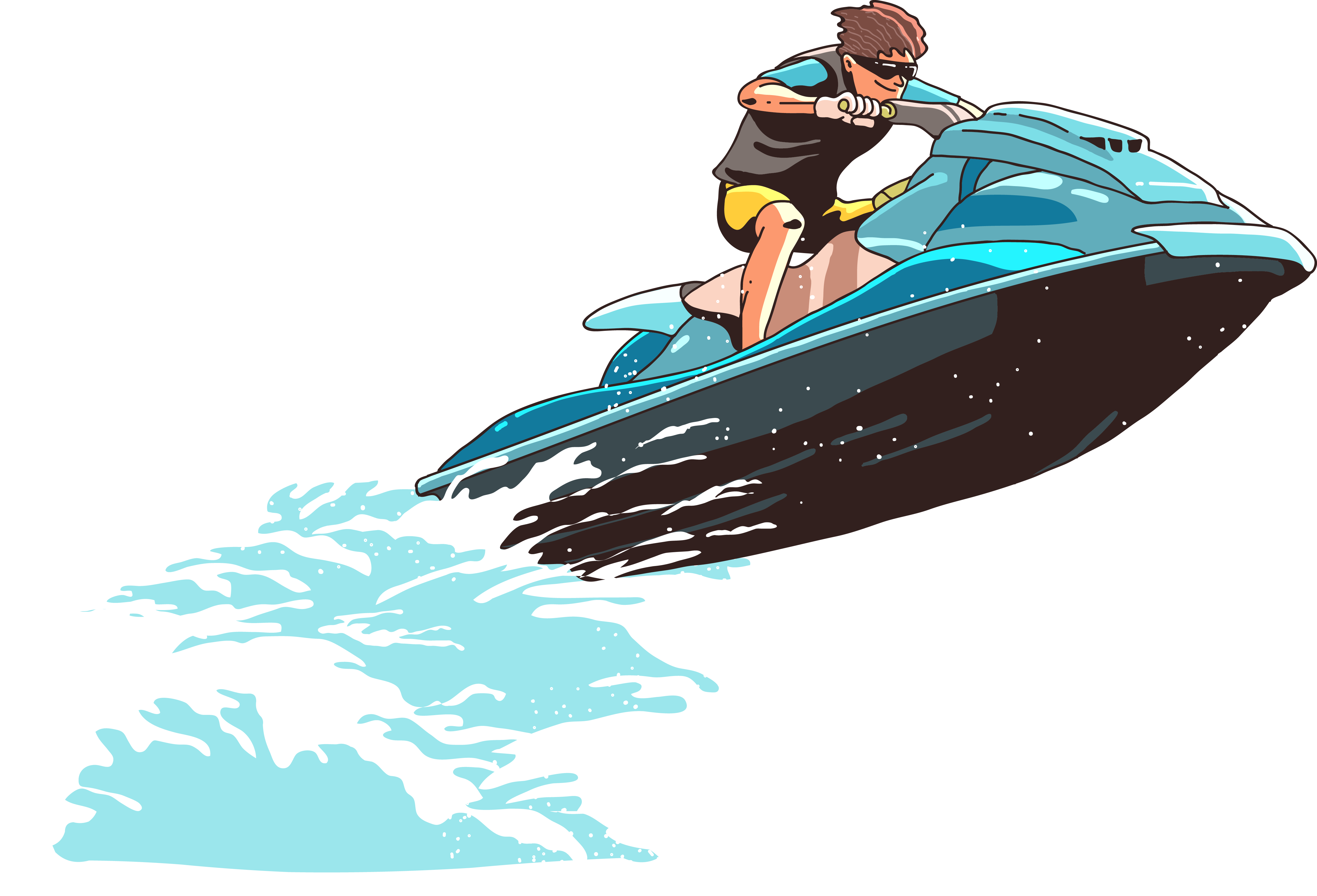 Jet Ski Adventure Illustration