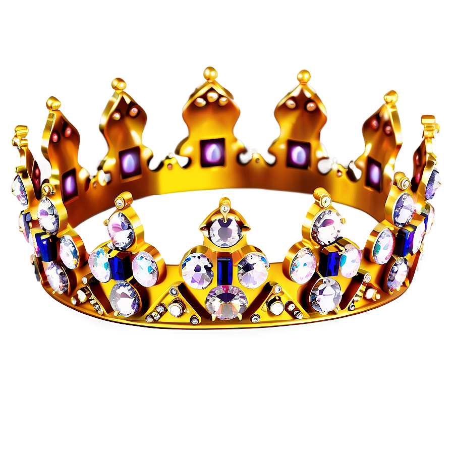 Jewel-encrusted Golden Crown Png Bkx62