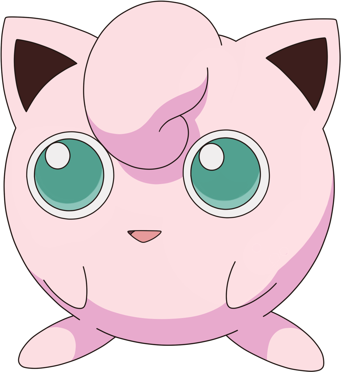 Jigglypuff Pokemon Character Illustration