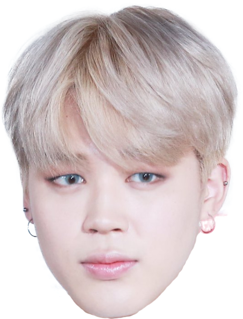 Jimin Blonde Hair Portrait