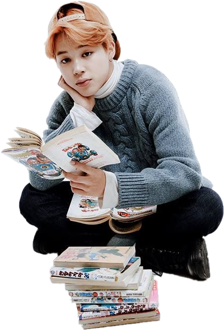 Jimin Reading Manga