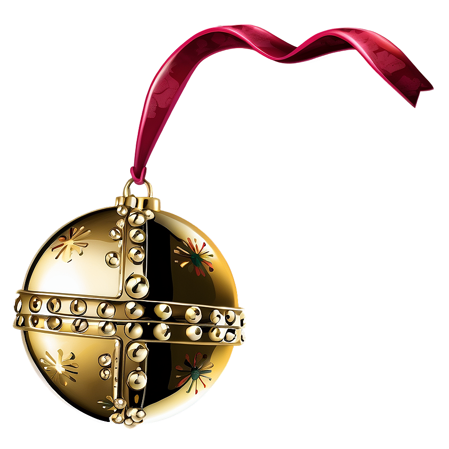 Jingle Bell Gold Png Vru