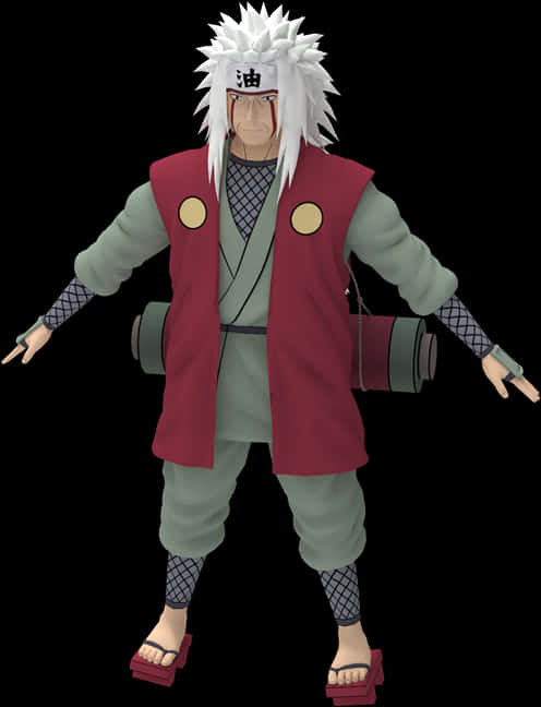 Jiraiya Naruto Character Render