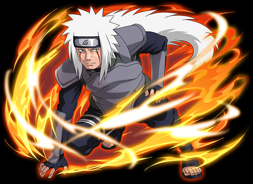 Jiraiya Ninjain Flames