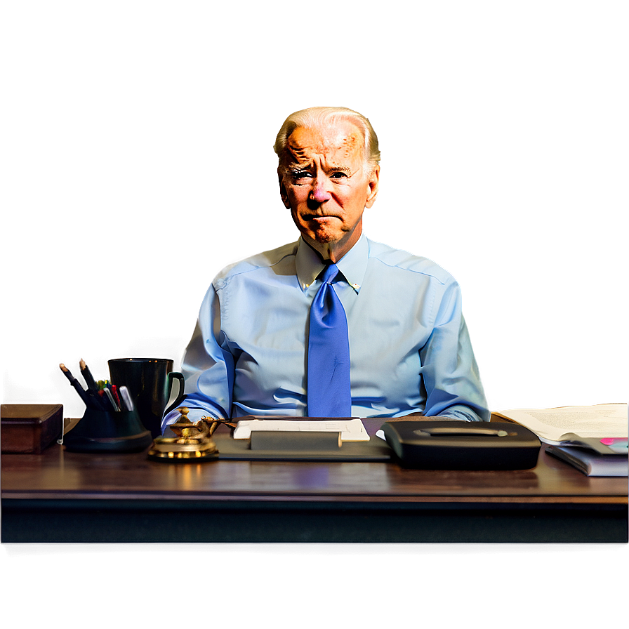 Joe Biden At Desk Png Mvl61