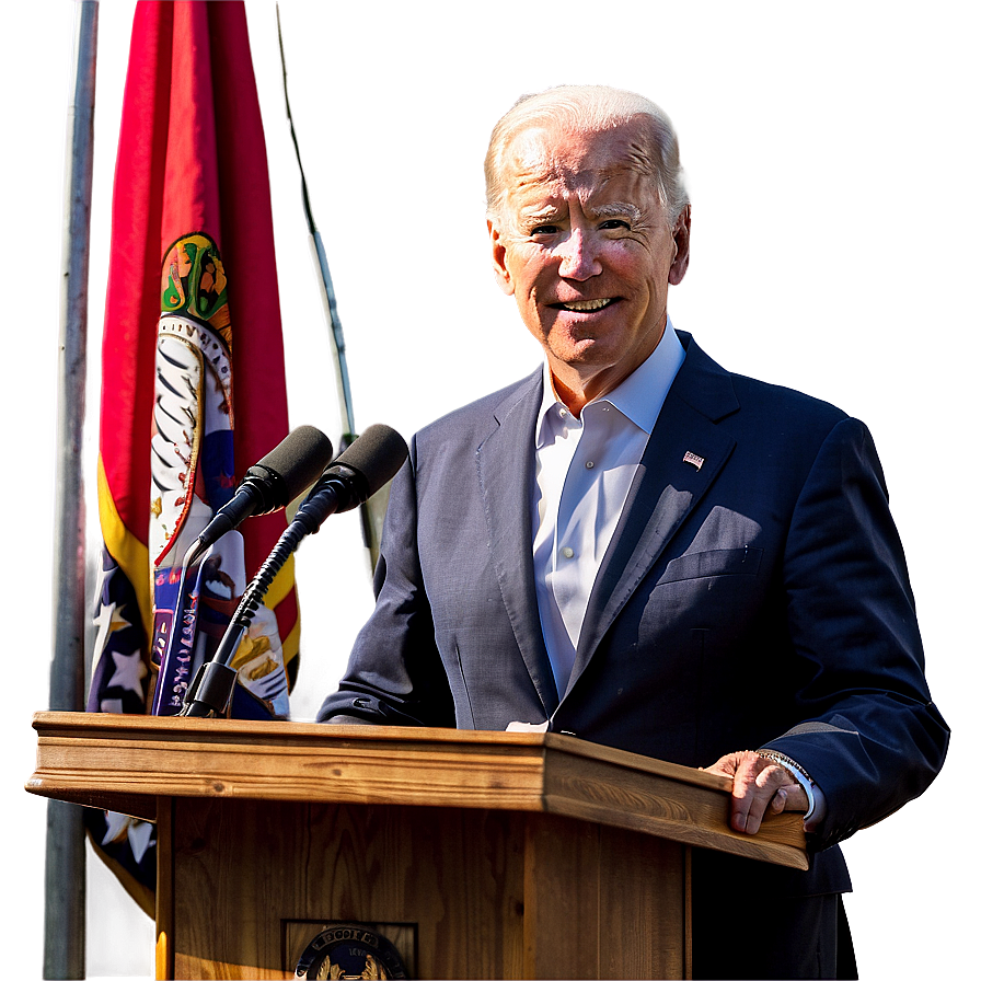 Joe Biden At Podium Png Oif