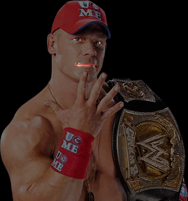 John Cena Championship Belt Pose