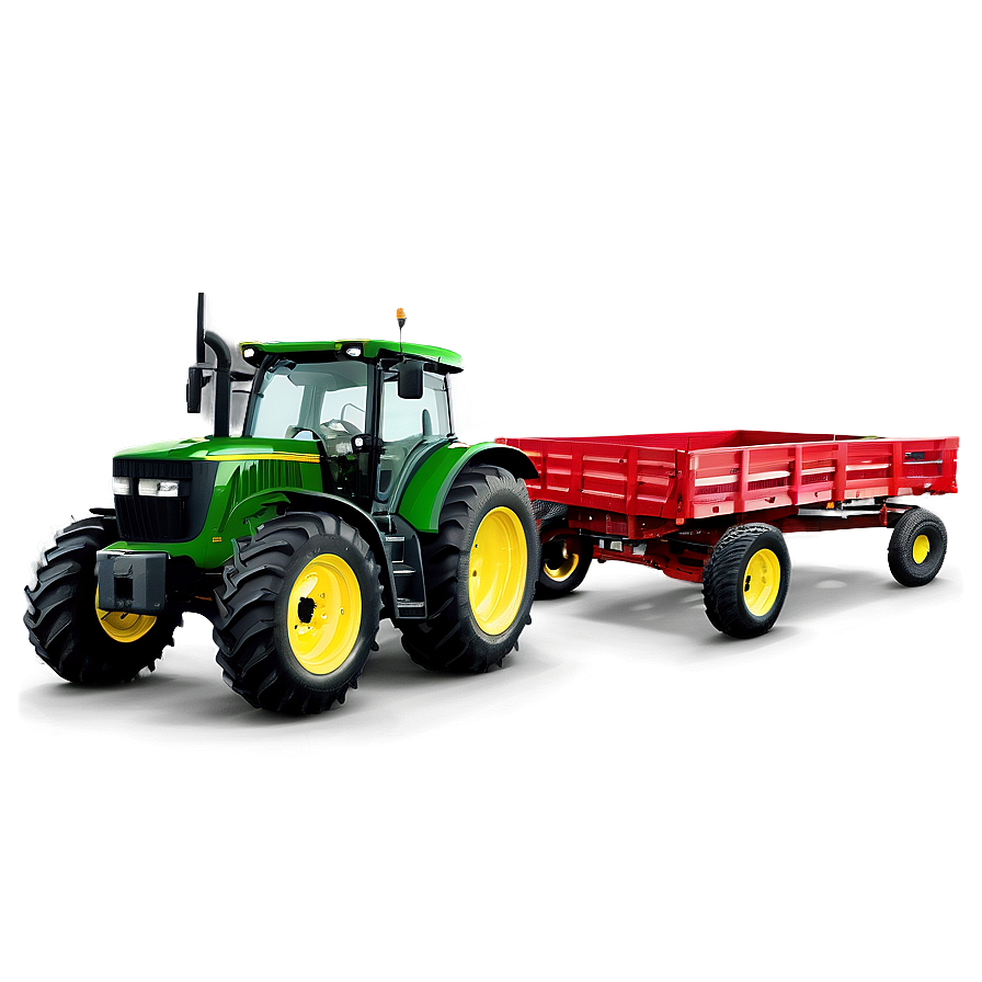 John Deere Tractor And Trailer Combo Png Kto