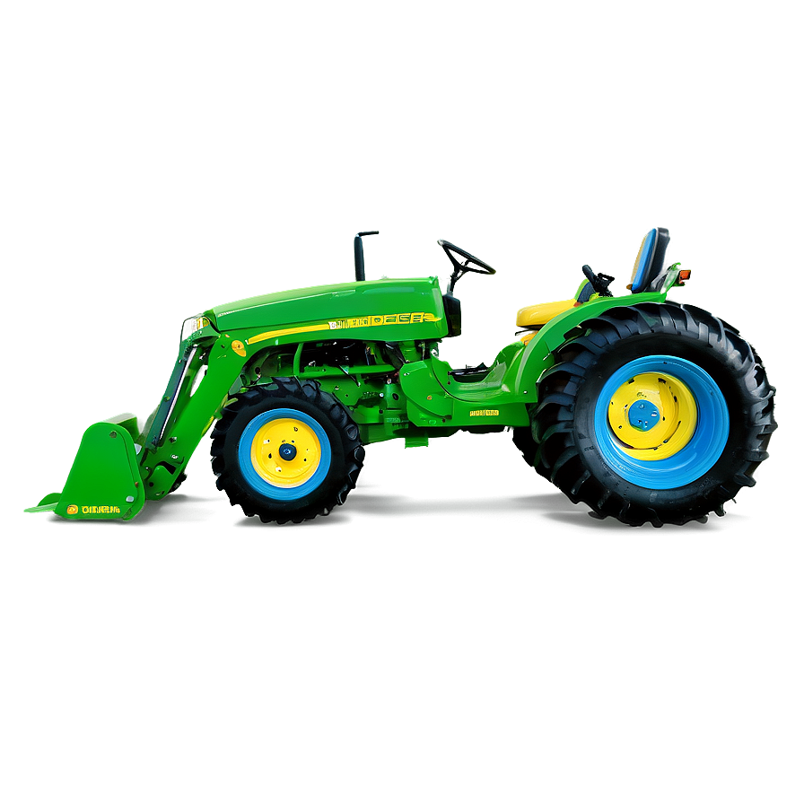 John Deere Tractor On A Hillside Png Kvm