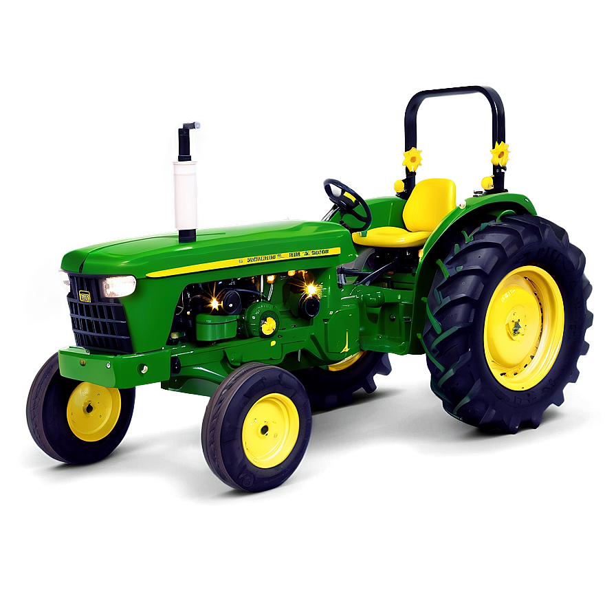 John Deere Tractor With Christmas Lights Png Gbq