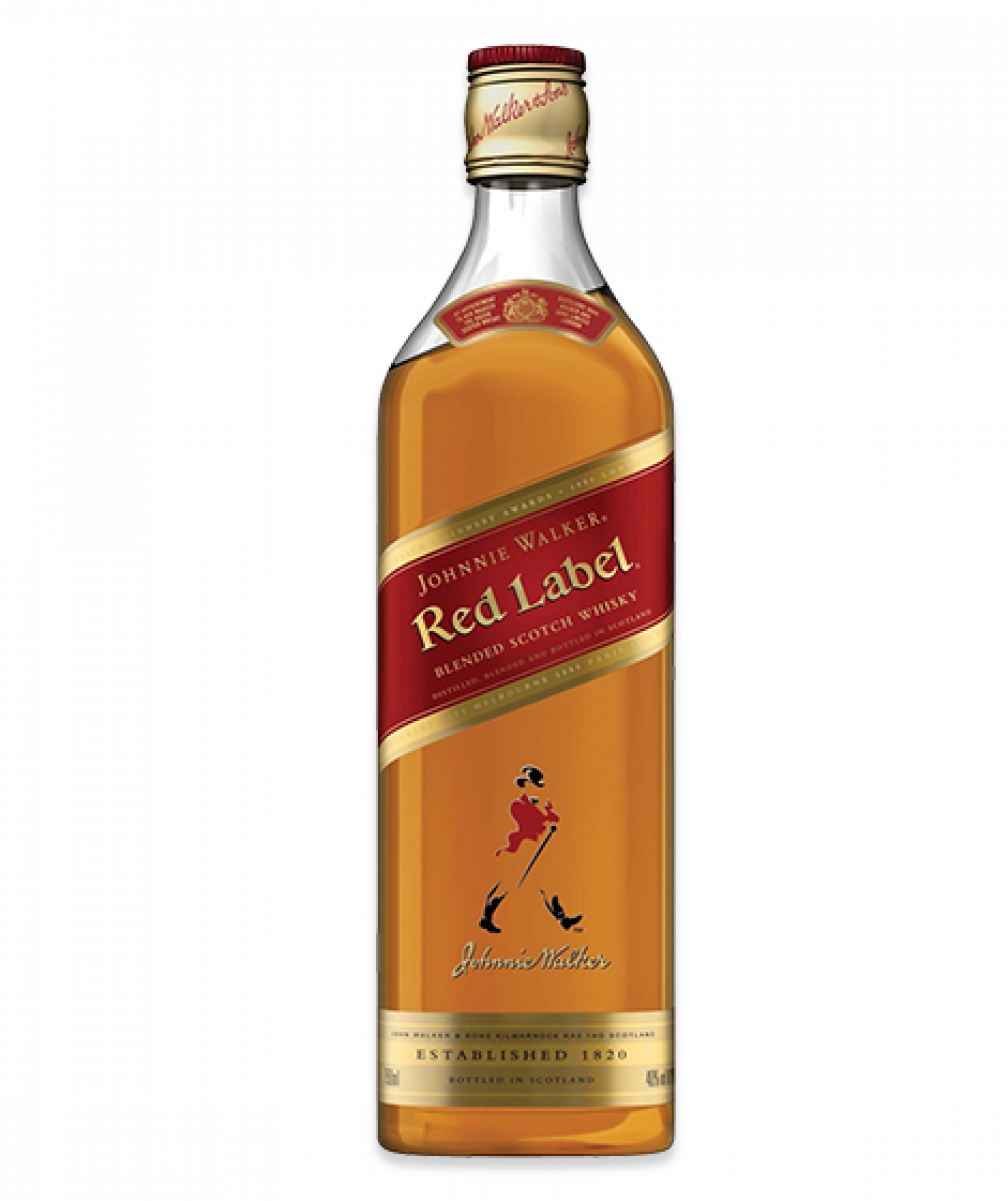 Johnnie Walker Red Label Whiskey Bottle