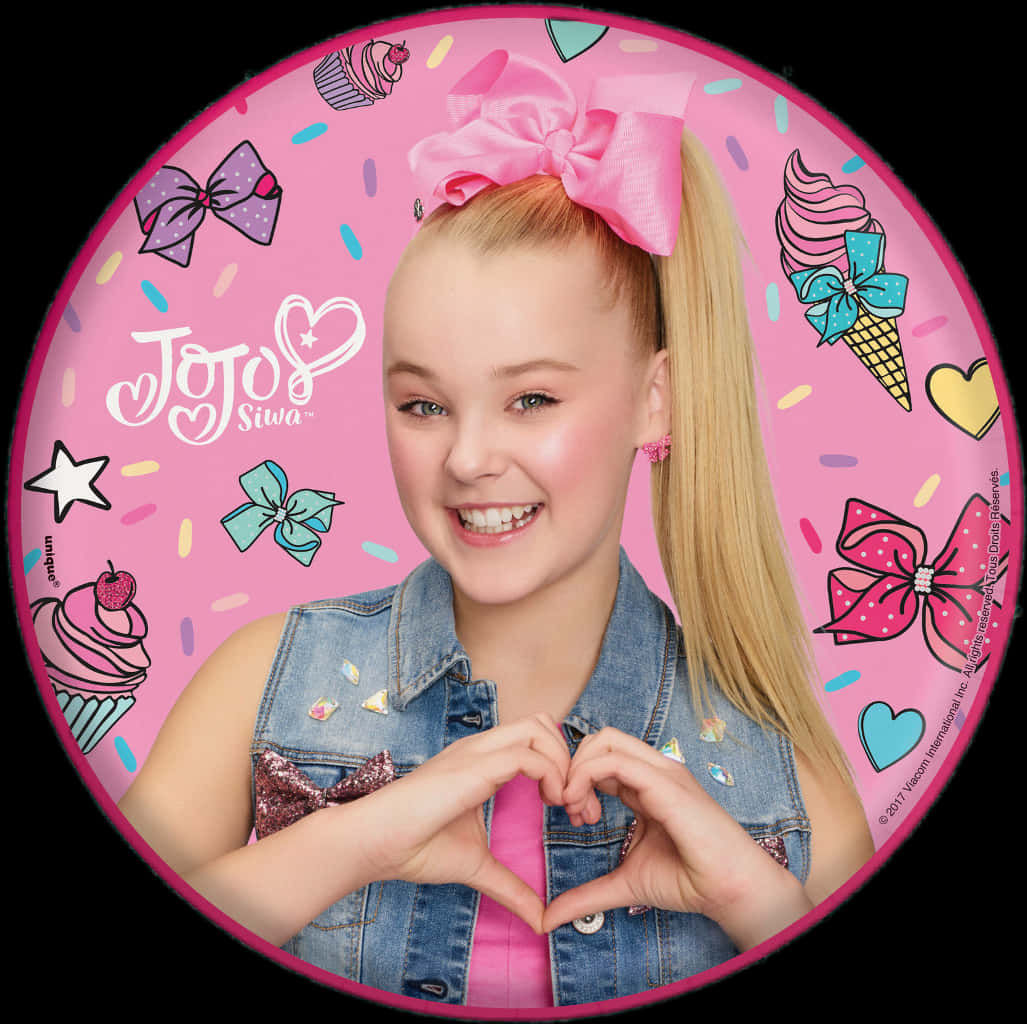 Jojo Siwa Heart Gesture Promotional Graphic