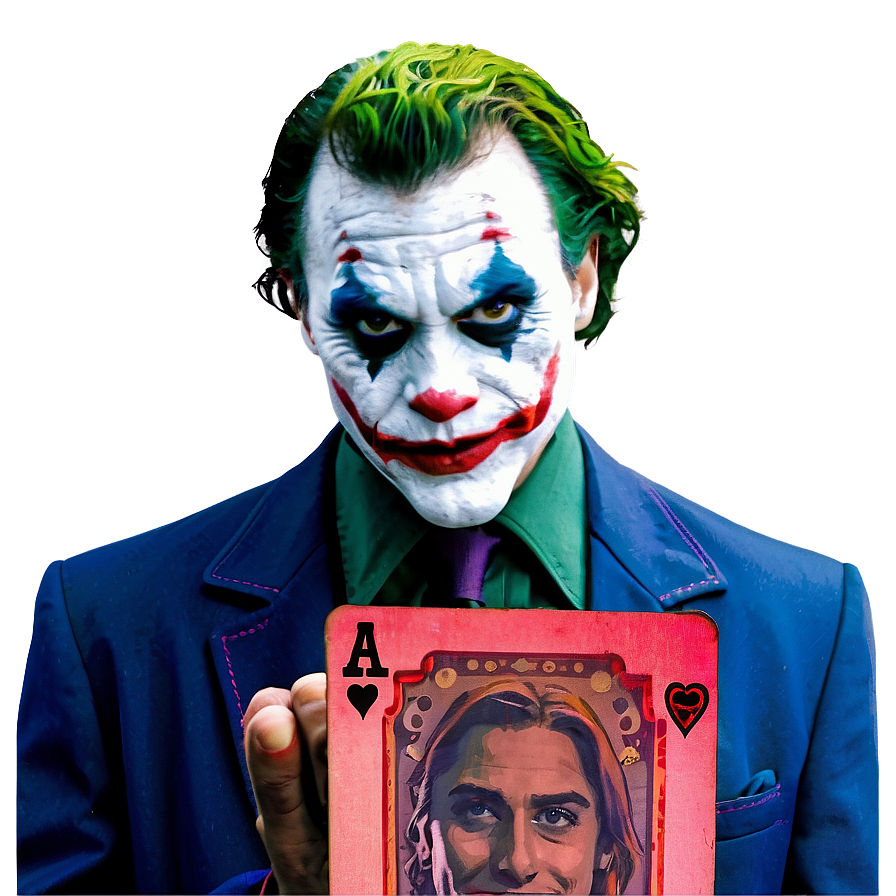 Joker Holding Joker Card Png Fkh69