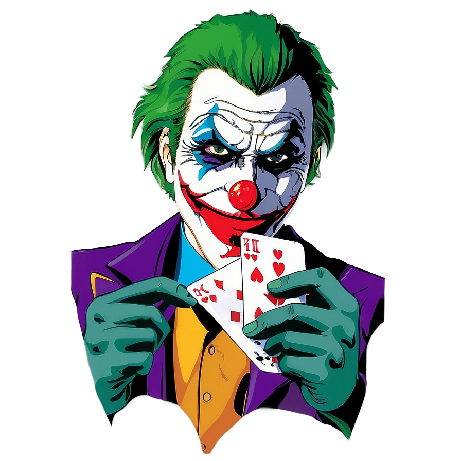 Joker Holding Joker Card Png Pcn